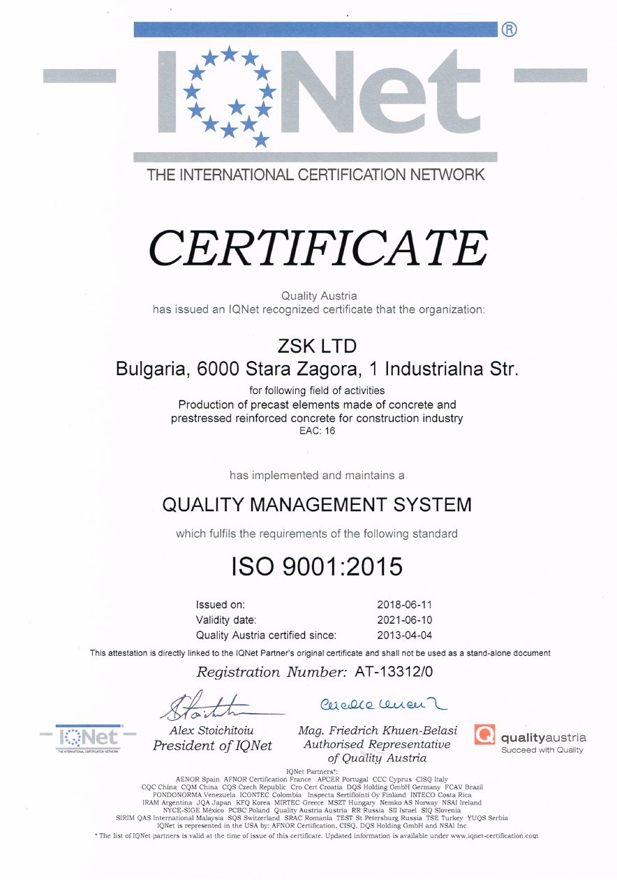 ISO 9001:2015 – IQNet